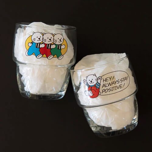 韩式可爱印花玻璃水杯果汁牛奶杯子情侣ins亲子透明玻璃杯