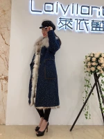 2019 phụ nữ mới áo lông một dải lông cổ áo lót lông cỏ để vượt qua 87130 - Faux Fur áo dạ lông thỏ