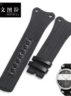 文图拉帆布表带代用CK表带K4B374B6K4B37O1B3专用手表带真皮表带