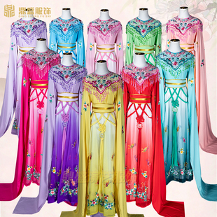 戏曲越剧黄梅g戏花旦戏服七仙女丫鬟服装戏曲演出服影视剧戏剧服
