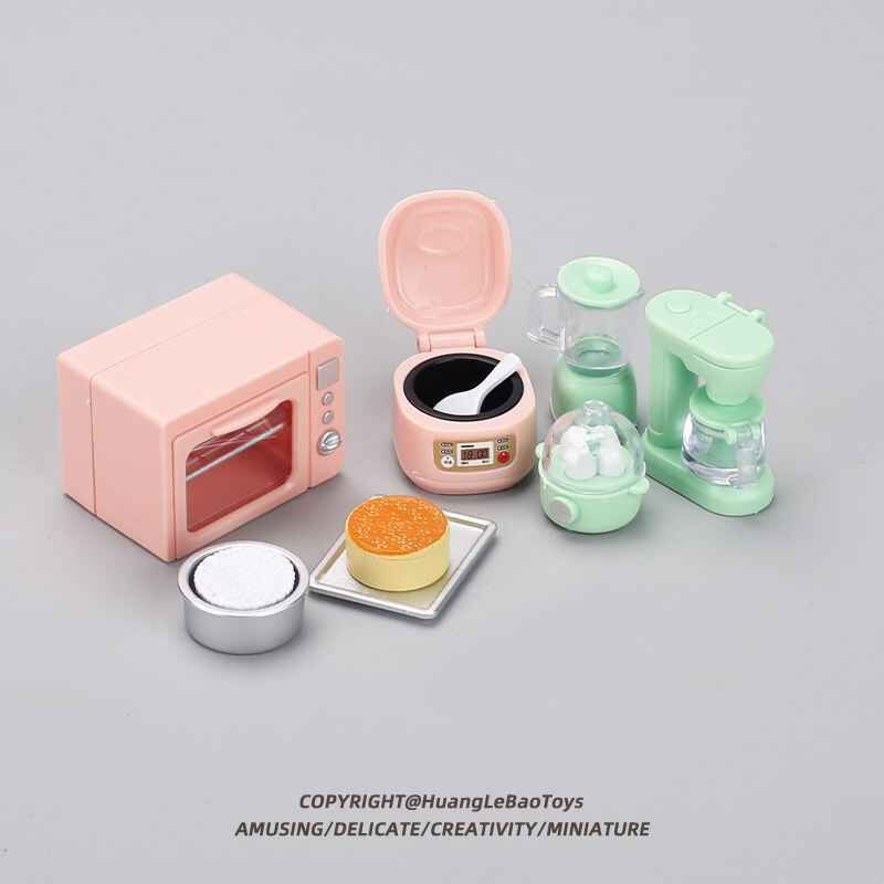 儿童过家家玩具迷你场景仿真厨房电器微缩电饭煲烤箱食玩袖珍摆件