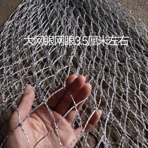 替换网兜手工编织捞鱼网兜抄网网兜超大加深双线大力马抄网头防挂