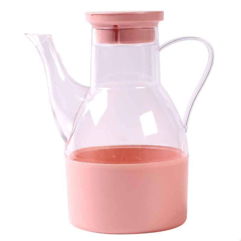 油壶厨房家用塑料油罐酱油瓶醋壶印花小调料油瓶
