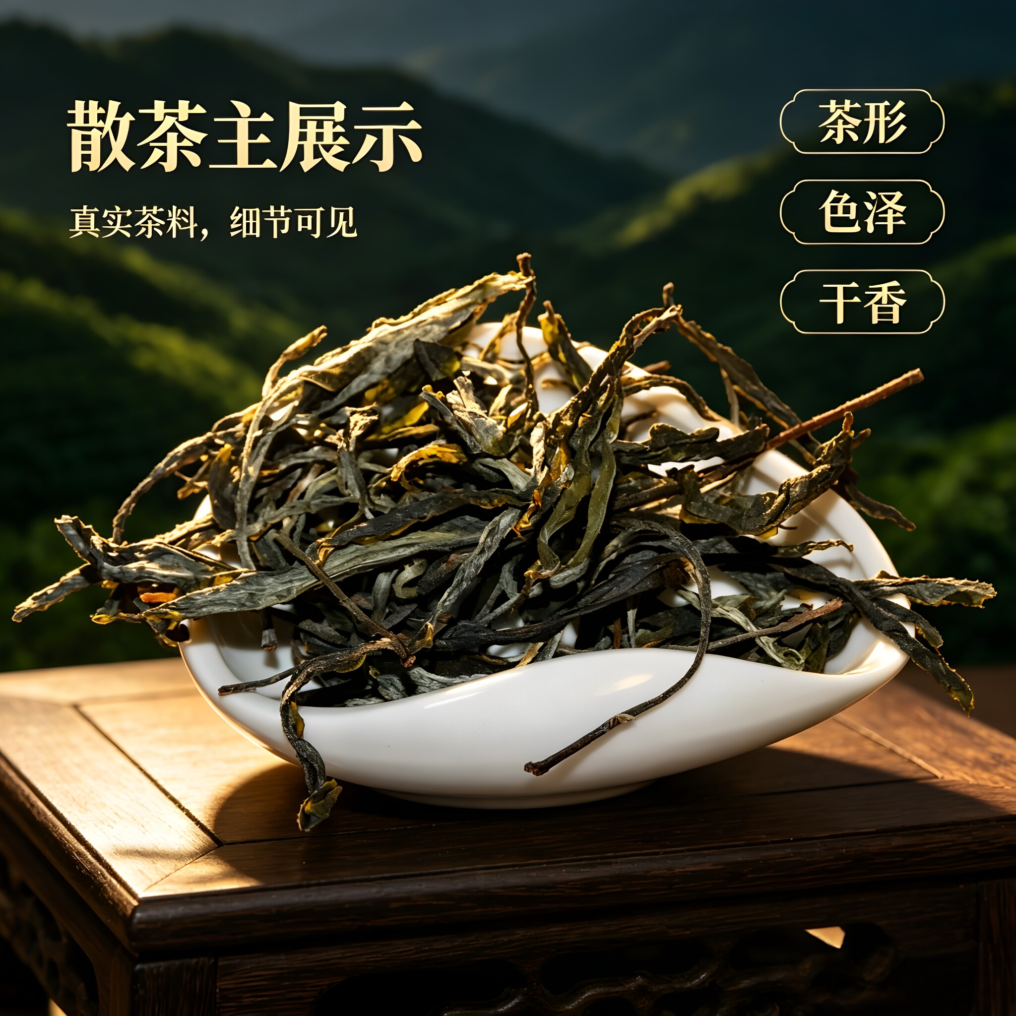 云南大叶种古树晒青毛茶散茶茶韵优质新货干香晒青绿茶特色产区
