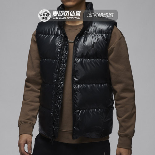 Nike秋冬立领运动羽绒马甲休闲防风保暖轻盈背心外套 FV7274-010
