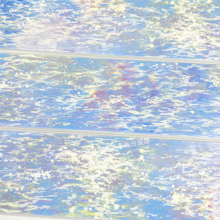 手帐分装胶带浮光跃金蓝zero湖河流水光古风PET素材账流麻diy贴纸