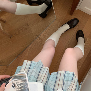 雪女/漫画蓝格原创jk制服格裙百褶裙半身裙学生学院风日系春夏