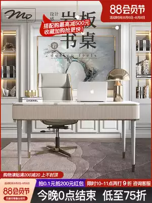Light luxury style marble desk and chair combination Study Home modern minimalist desk office desktop computer desk