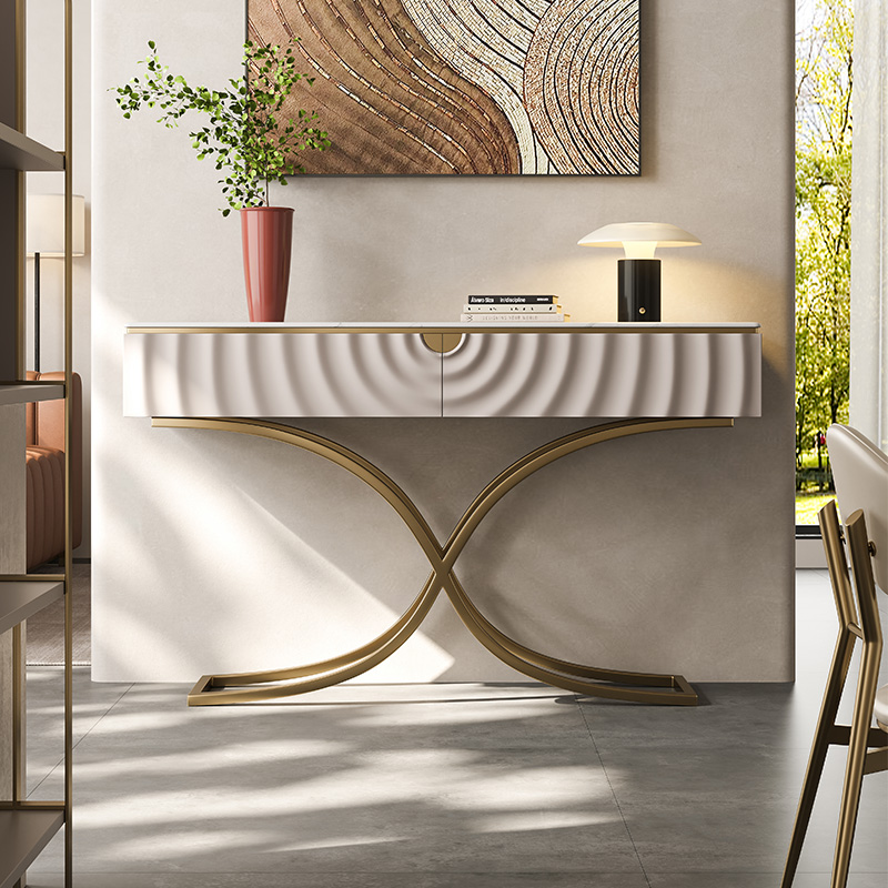 轻奢大理石入户玄关柜家用