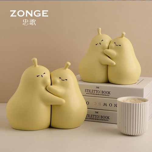 大号永不分梨可爱书柜摆件