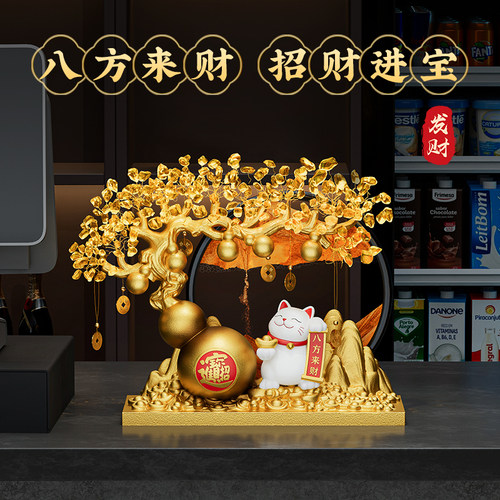 葫芦流沙画 画招财猫摆件乔迁新居礼品客厅高档公司前台装饰开 业