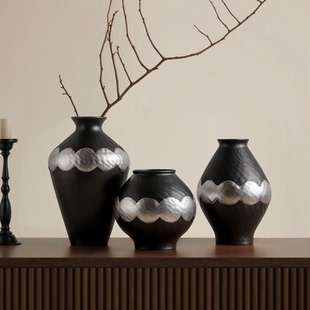 景德镇陶瓷插花水培花瓶现代简约客厅电视柜轻奢装 饰新居乔迁礼物