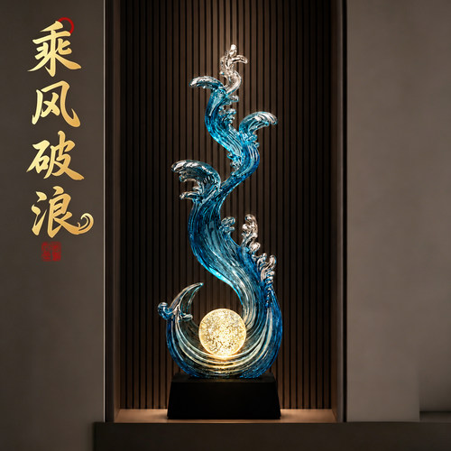 风生水起乘风破浪新房壁龛装饰