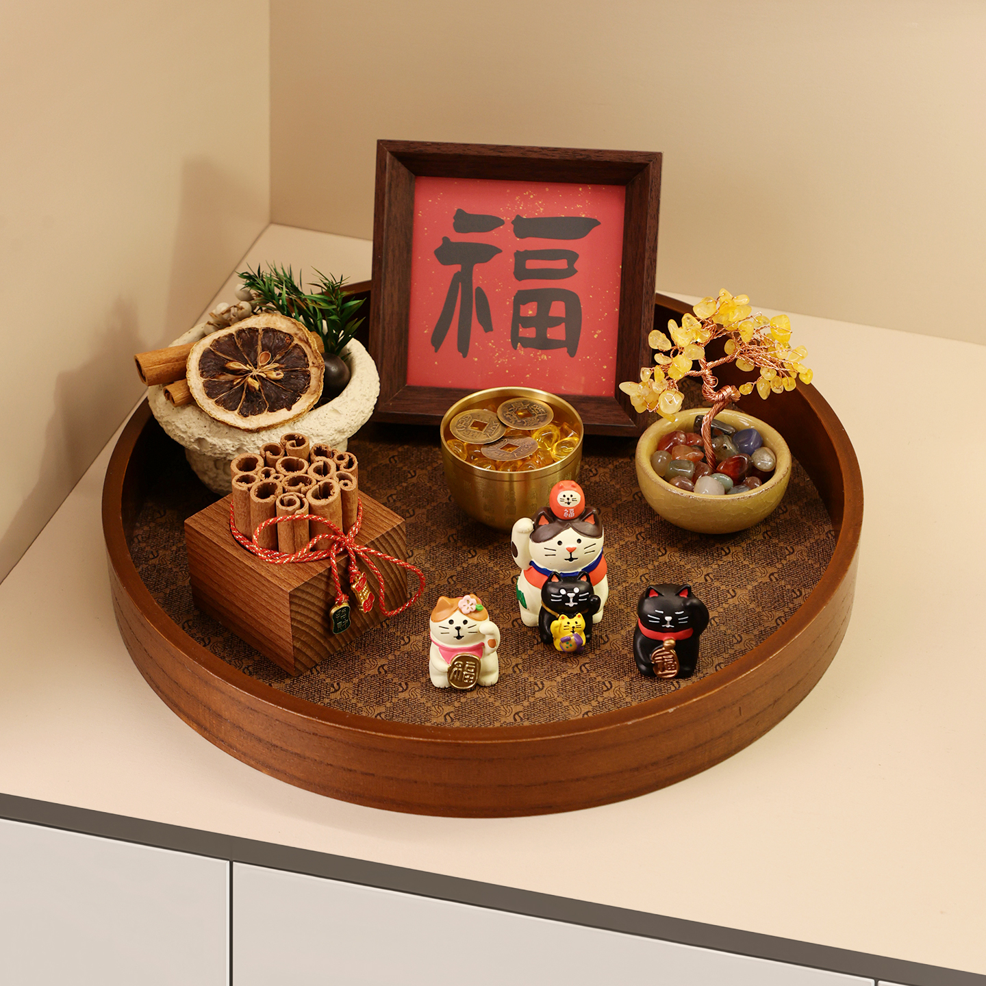 2026创意新款招财高档客厅玄关摆件装饰品小招财猫氛围感家居好物,家居饰品,装饰摆件,淘宝优惠券,粉丝福利购,淘宝优惠卷