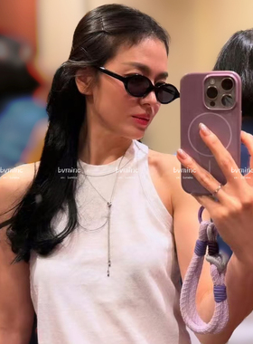 bvminc 宋慧乔同款蜂巢抽拉毛衣链 项链