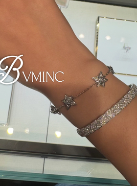 bvminc 星落腕间璀璨成链 把银河戴在手上 彗星手链 S925银