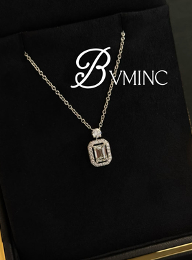 bvminc GF香水瓶满钻项链S925银