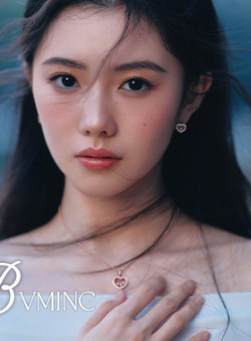 bvminc 刘浩存同款 爱心 心形项链 ，里面的钻能晃动