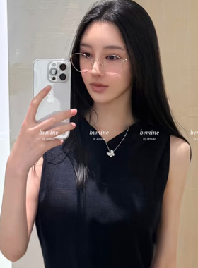bvminc 韩博主同款满钻蝴蝶项链