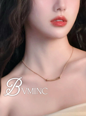 bvminc 微笑笑脸弹簧项链