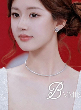 bvminc 露思同款咏绽花瓣花朵满钻耳钉
