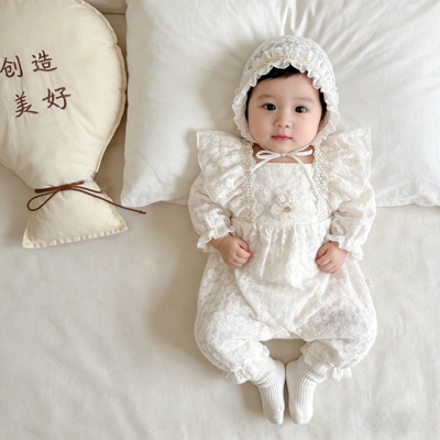 春装女宝宝公主洋气哈衣