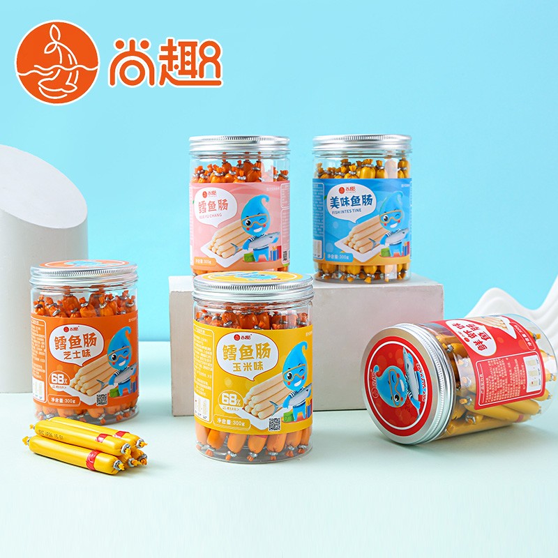 尚趣鳕鱼肠300g深海鳕鱼肠儿童小孩宝宝可吃零食鱼肠肉肠青岛特产