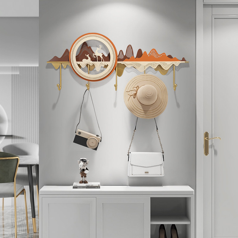 创意极简入户门衣服挂衣钩壁挂墙壁进门玄关门口高端轻奢挂钩装饰