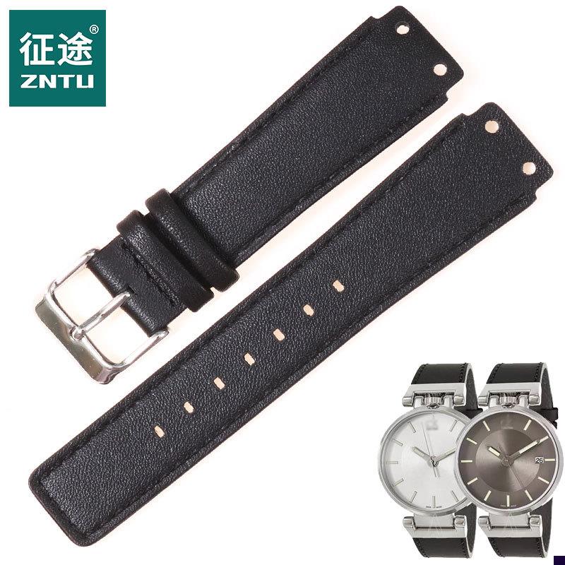适配CK表带K4A211C3/K4Ax211C6手表配件专用凸接口真皮手表带男款