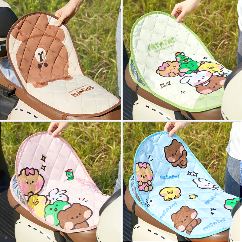夏季电动车座套防晒隔热坐垫