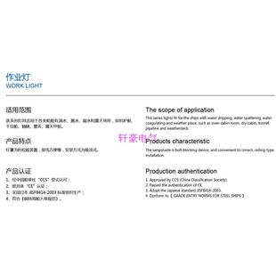 船用灯具 货舱灯 792053 792054作业灯 DS7-1M船用作业灯