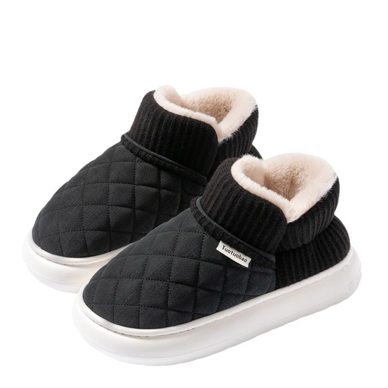 2025冬季新厚底防滑棉鞋女耐磨居家外穿保暖加绒包跟棉鞋外穿,女鞋,棉鞋,淘宝优惠券,粉丝福利购,淘宝优惠卷