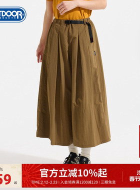 outdoor products 春夏新品户外露营宽松梭织休闲阔腿裙裤女