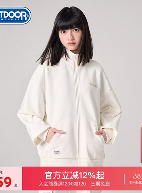 outdoor products 春季新款女式卫衣logo胶贴运动户外立领外套