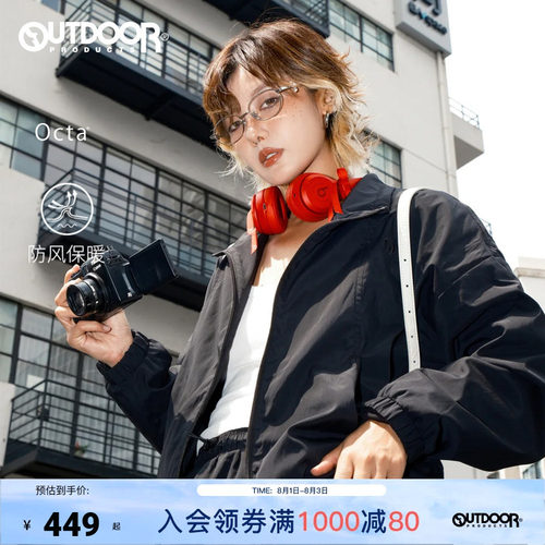 25新款户外加绒立领夹克外套女