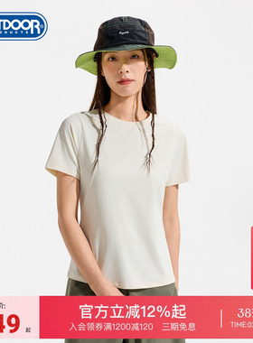 outdoor products2026春夏新款功能短袖T恤女户外吸湿速干连身袖