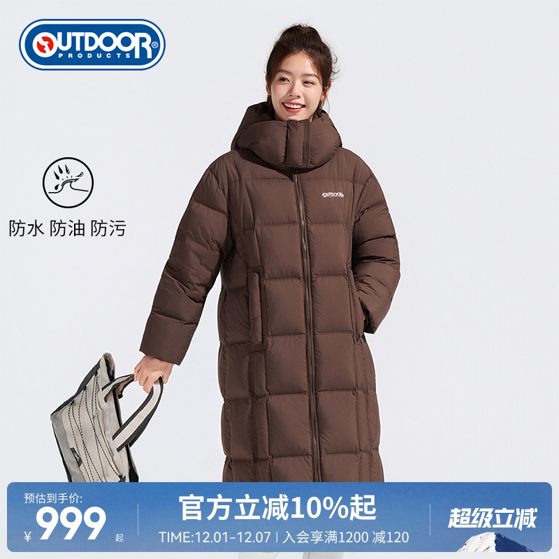 2025秋季新款户外中长款羽绒服女