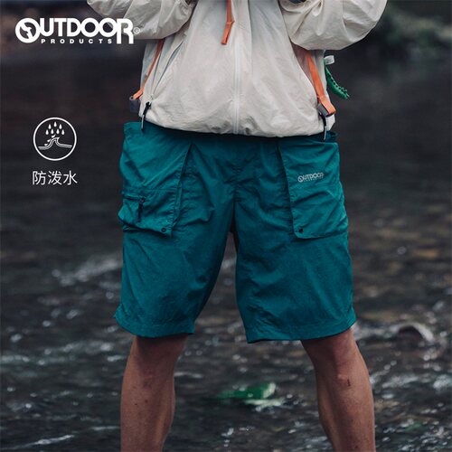 outdoor products 加州云雀春夏男梭织短裤防泼水多口袋工装短裤