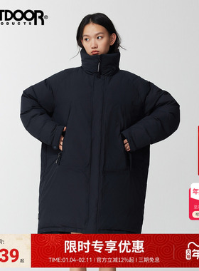 outdoor products2025秋冬新款中长款羽绒服男女同款户外防泼水