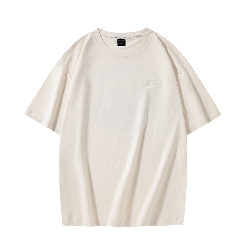 outdoor products 商场同款短袖男背包图案T恤棉感舒适吸湿透气