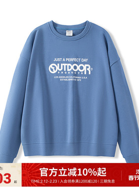 outdoor products春季新款女式圆领logo卫衣运动户外时尚上衣
