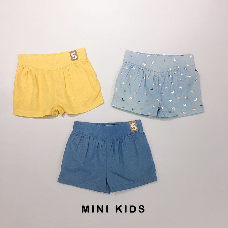 澳洲cot2-10岁女童亚麻休闲短裤