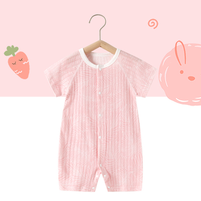 2件 0-18月婴儿衣服夏天夏季薄款宝宝连体衣男女短袖哈衣幼儿夏装 — 4