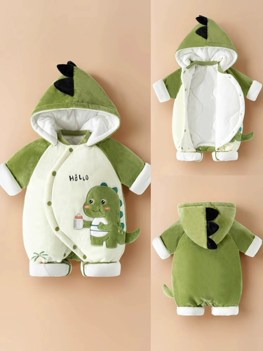 Демисезонный комбинезон для новорожденных для младенца, детское боди, комплект для выхода на улицу, увеличенная толщина