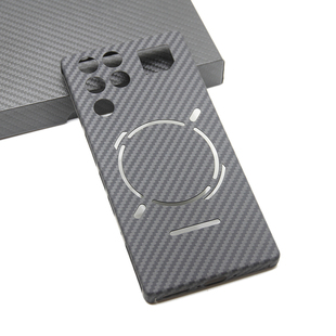 适用努比亚红魔11Pro 超轻超薄凯夫拉碳纤维舒适商务镂空手机壳