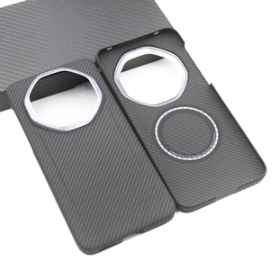 适用华为Mate80RS非凡大师凯夫拉碳纤维Magsafe磁吸商务手机壳