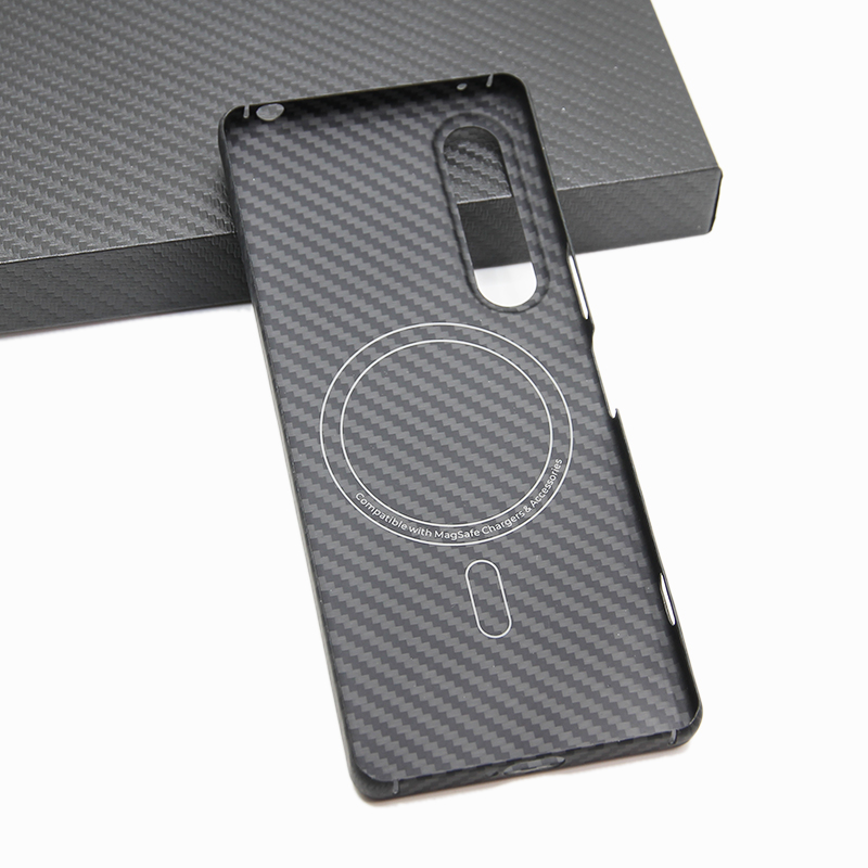适用SONY索尼Xperia1V 5代轻薄凯夫拉碳纤维Magsafe磁吸手机壳