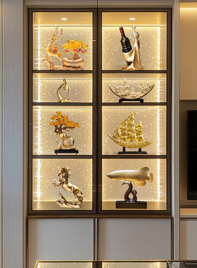 轻奢高端家居酒柜装饰客厅入口电视柜桌面装饰乔迁礼物