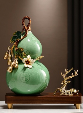 福禄双全葫芦摆件客厅酒柜电视柜