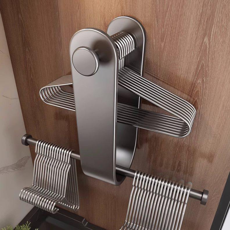 衣架晒袜子收纳神器阳台衣架勾壁挂整理晾衣服架免打孔家用置物架